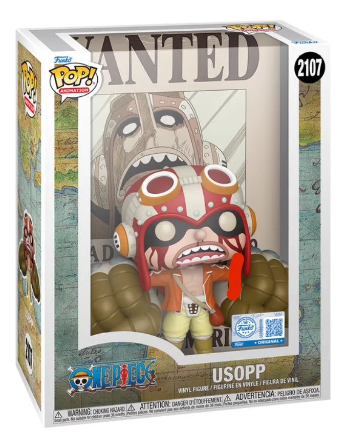 Funko Pop Usopp 2107 One Piece, Edición Especial, caja dura.