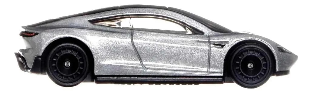 DieCast Hot Wheels Tesla Roadster (Plata), Escena americana de la cultura del coche 5/5.