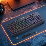 Teclado inalámbrico, Redragon  con retroiluminación LED.