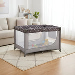 Corral Plegable Para Bebé Con Delgada Colchoneta Gris Café Pamo Babe