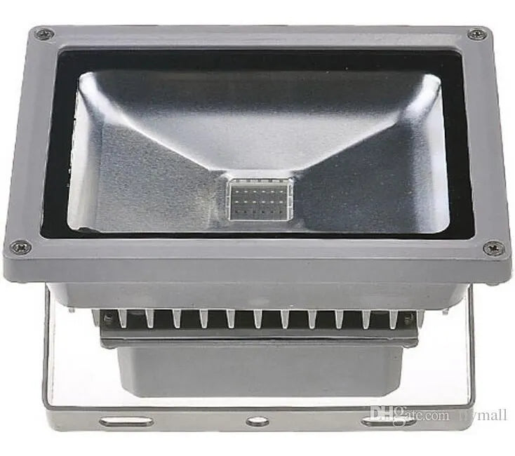 Luz de inundación LED, RGB de 50 W, control remoto, (DETALLE).