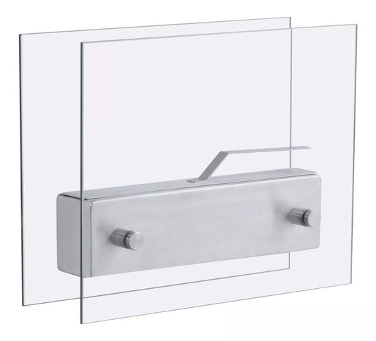 Chimenea Mini  de Bioetanol de cristal y acero para interior. Costway