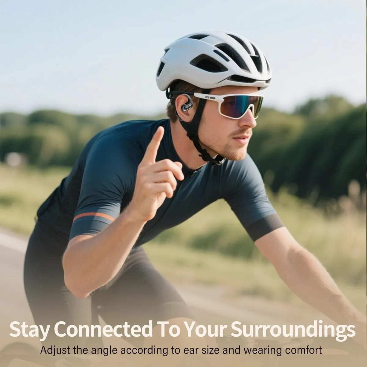 Auriculares abiertos inalámbricos graves profundos QX68