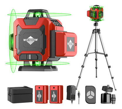 Nivel Láser WEIDDW 4D 360° Autonivelante Con Trípode