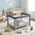Corral Plegable Para Bebé Con Delgada Colchoneta Gris Café Pamo Babe