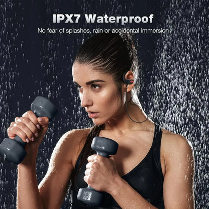 Audífonos Bluetooth para ejercicio IPX7  con estuche