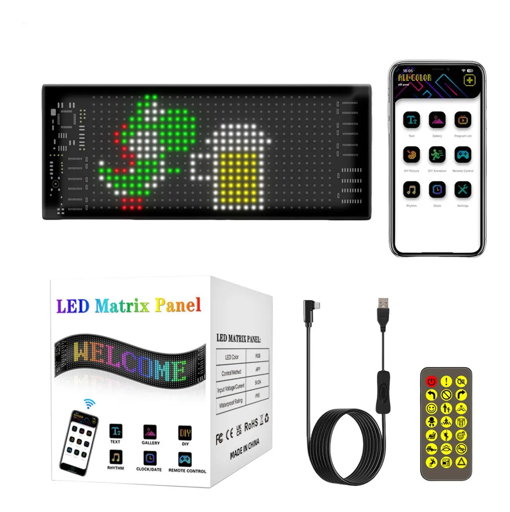 Panel De Matriz Led Señales Led De Coche Para Ventana Señal