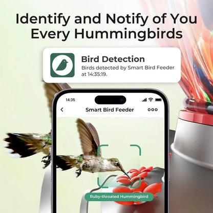 Comedero solar inteligente para colibríes TT Nature