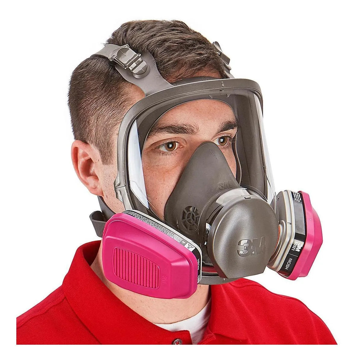 Máscara de respirador reutilizable protección profesional pintura mediano 6800.