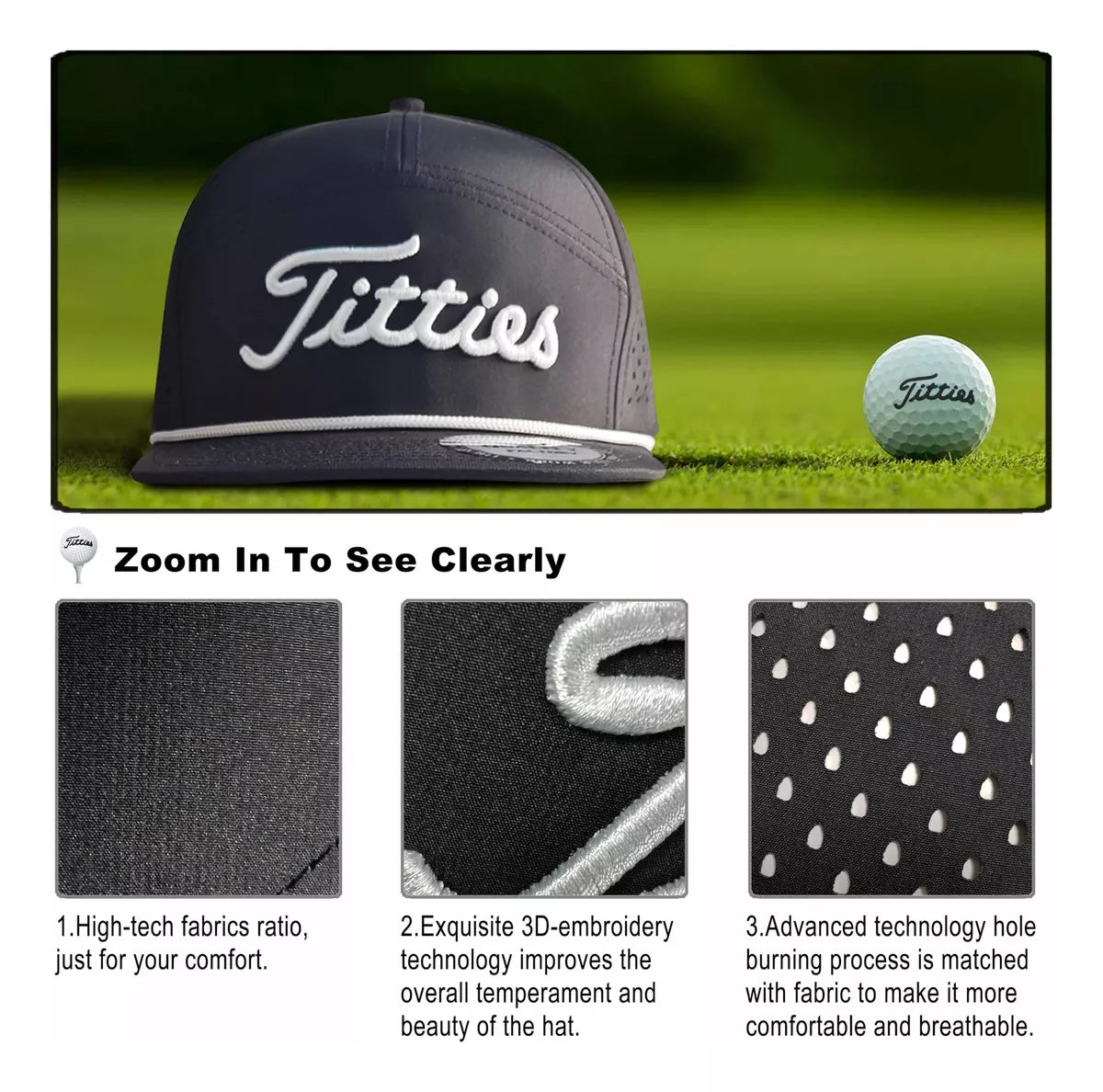 Gorra para adultos, con visera plana, diseño divertido.