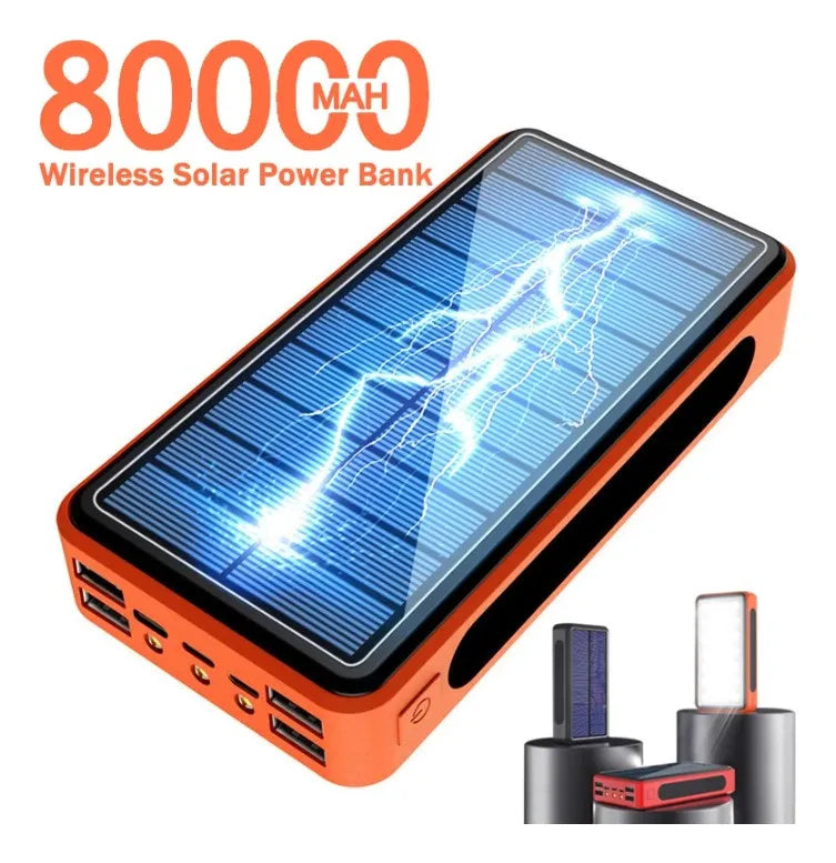 Cargador Solar Powerbank 80000mah para acampar