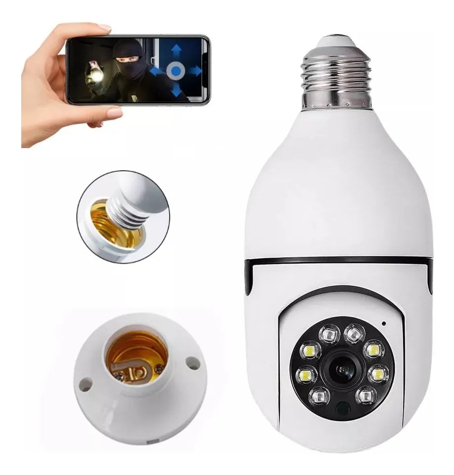 Cámara De Seguridad Foco Wifi video