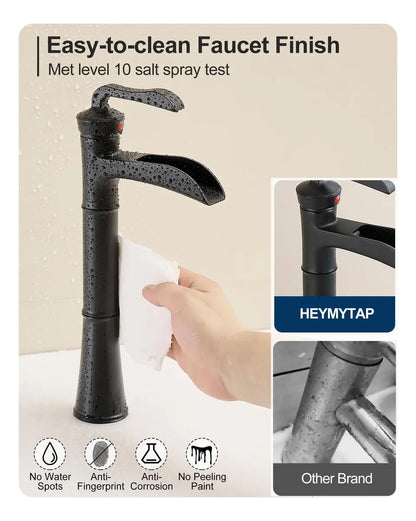 Llave Mezcladora Para Lavabo Tipo Cascada Una Palanca Bathlavish