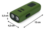 Luz LED para bicicleta con carga USB bateria portatil (USADO)