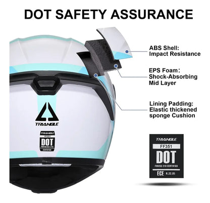Casco De Motocicleta Para Adultos TRIANGLE