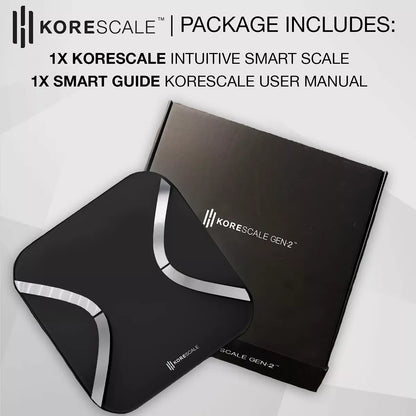 Báscula digital inteligente IMC, grasa corporal, masa muscular y peso . KoreHealth