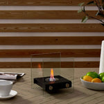 Chimenea Etanol Exterior Interior Cuadrada COSTWAY  HW56689