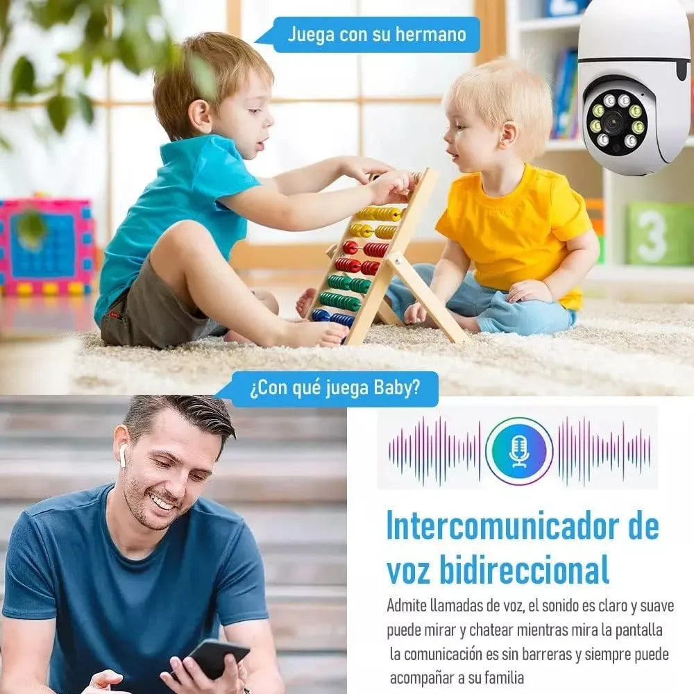 Cámara De Seguridad Foco Wifi video