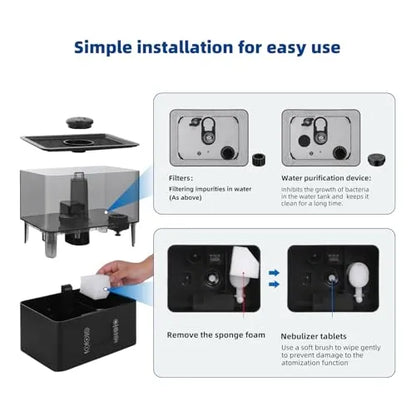 Humidificador De 6l P/ Dormitorio, Ultrasonico, Niebla Fria.