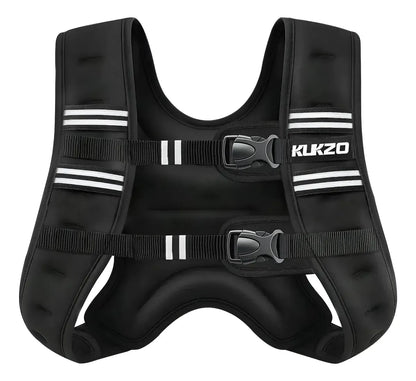 Chaleco Con Peso Para Entrenamiento KUKZO Color Negro 12libras