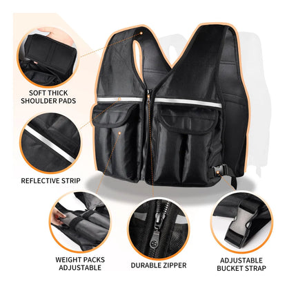 Chaleco Con Peso Ajustable 8kg para Ejercicio