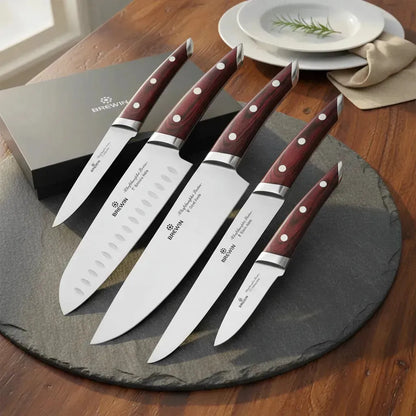 Juego de 5 cuchillos de chef japoneses, Brewin CHEFILOSOPHI