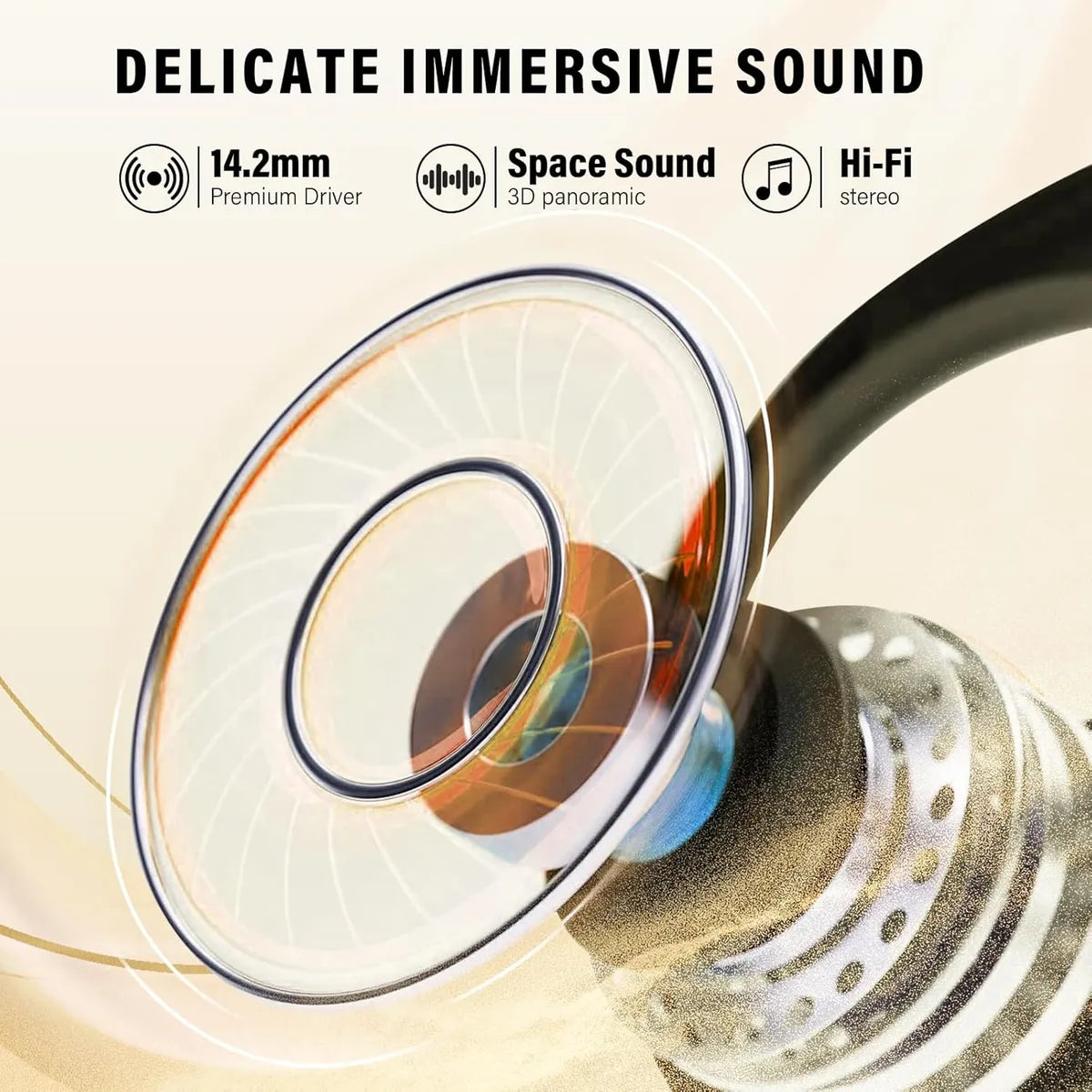 Auriculares abiertos inalámbricos graves profundos QX68