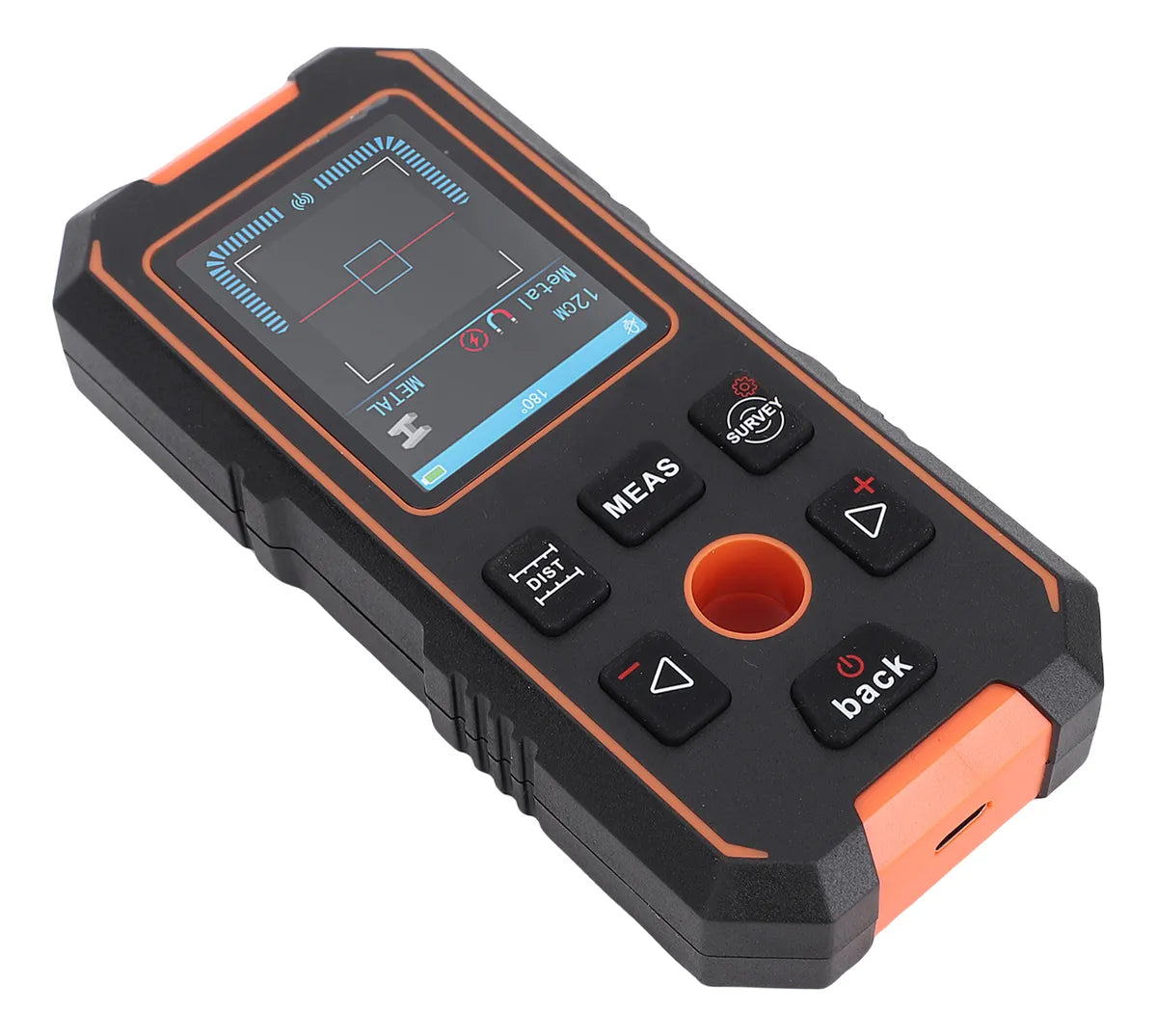 Medidor de distancia y escáner de pared digital