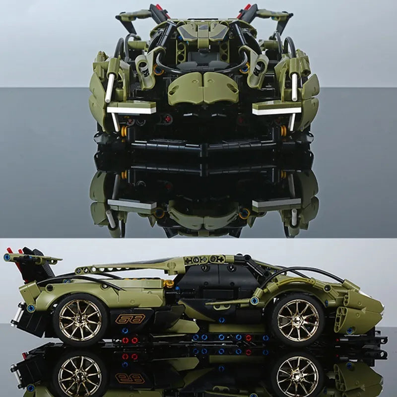 Auto juguete armable Lamborghini V12 Vision Gran Turismo 1:14