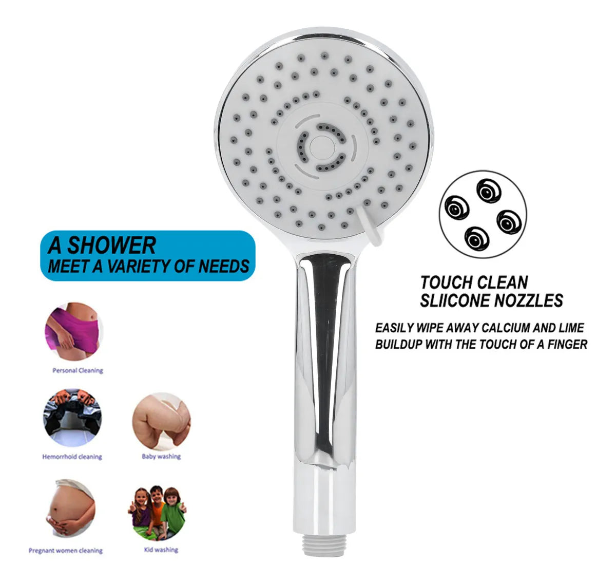 Ducha de ajuste de altura de engranaje con brazo de extencion. DETALLE