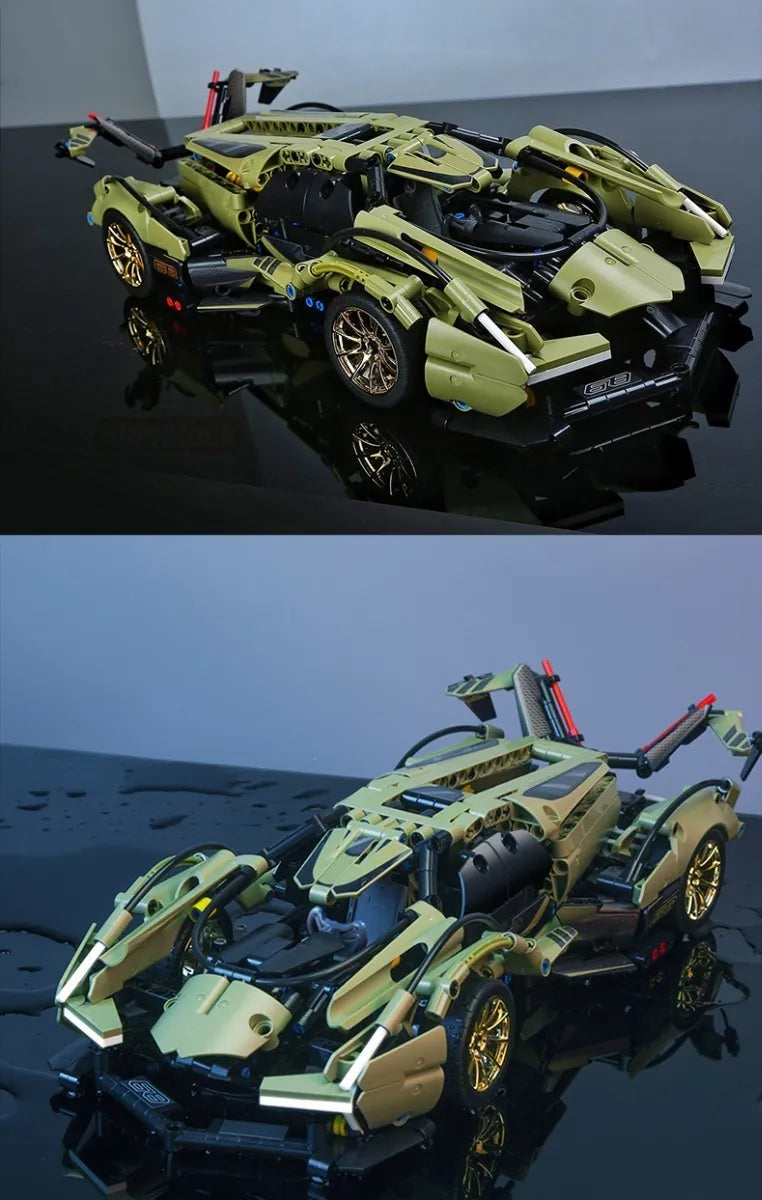 Auto juguete armable Lamborghini V12 Vision Gran Turismo 1:14