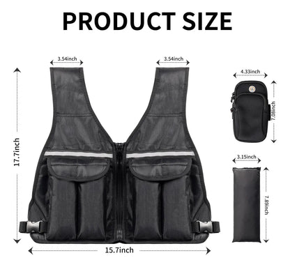 Chaleco Con Peso Ajustable 8kg para Ejercicio