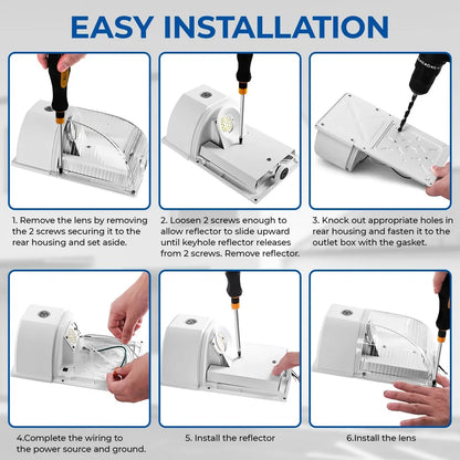Paquete De Luz Led De Pared De 26 W Con Sensor Del Atardece