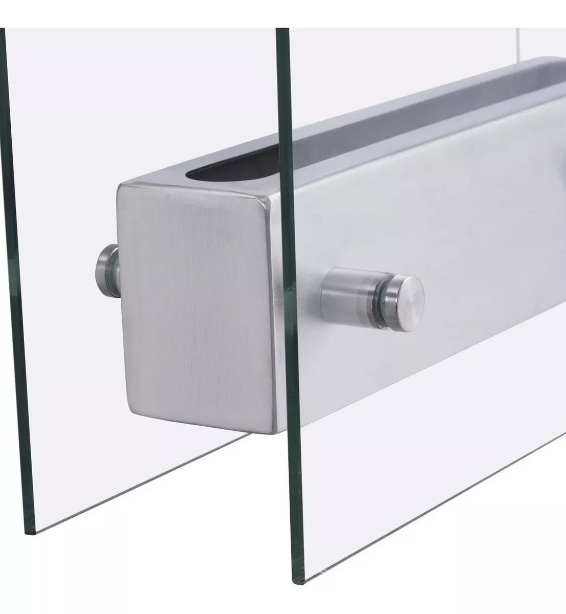 Chimenea Mini  de Bioetanol de cristal y acero para interior. Costway