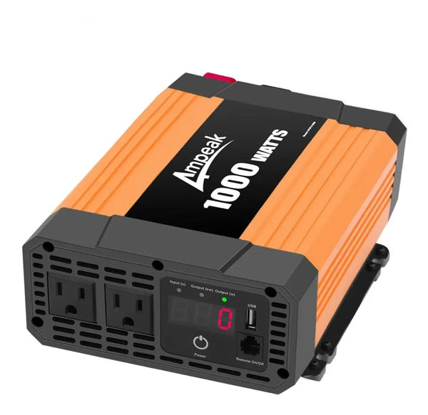 Inversor Ampeak 1000W Onda Sinusoidal Pura 12V A 120V USADO