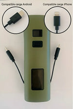 Luz LED para bicicleta con carga USB bateria portatil (USADO)