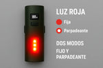Luz LED para bicicleta con carga USB bateria portatil (USADO)
