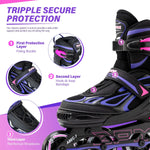 Patines de ruedas en línea ajustables 2PM Sports TALLA M 23-25CM