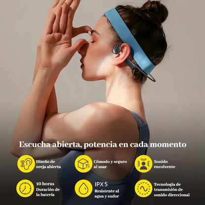 Audífonos Conducción Ósea Bluetooth IPX5 Deportivos