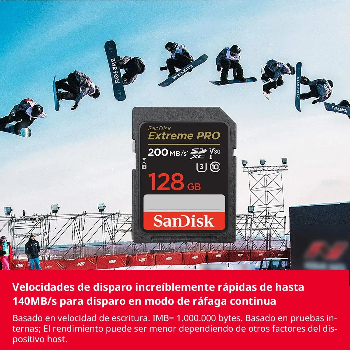 Tarjeta de memoria SanDisk Extreme Pro, 256 GB,  SDXC UHS-I.