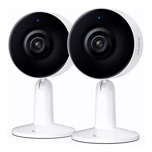 ARENTI Cámara de seguridad WiFi para interiores. 2 PACK.