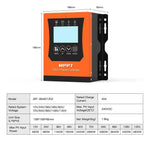 Controlador Solar MPPT 40A 12V Entrada Hasta 120V para Litio