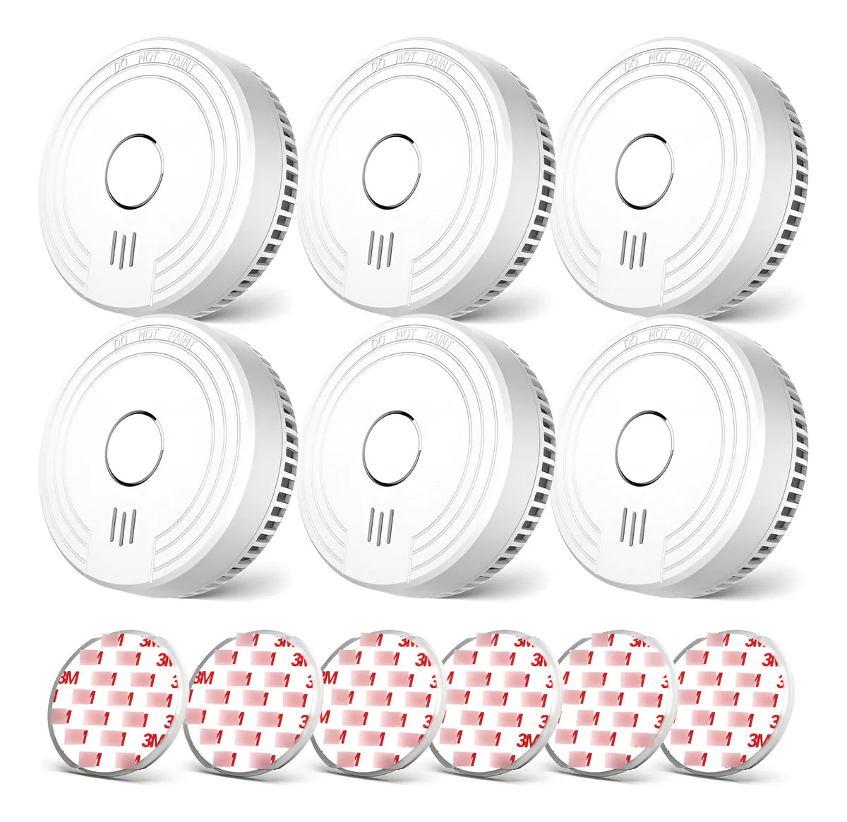 Detector de humo fotoeléctrico Ecoey FJ136GB (6 unidades)