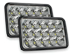 Luces LED de haz de sellado alto/bajo de 4 x 6 " para camioneta todoterreno