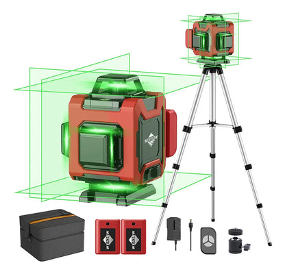 Nivel Láser WEIDDW 4D 360° Autonivelante Con Trípode
