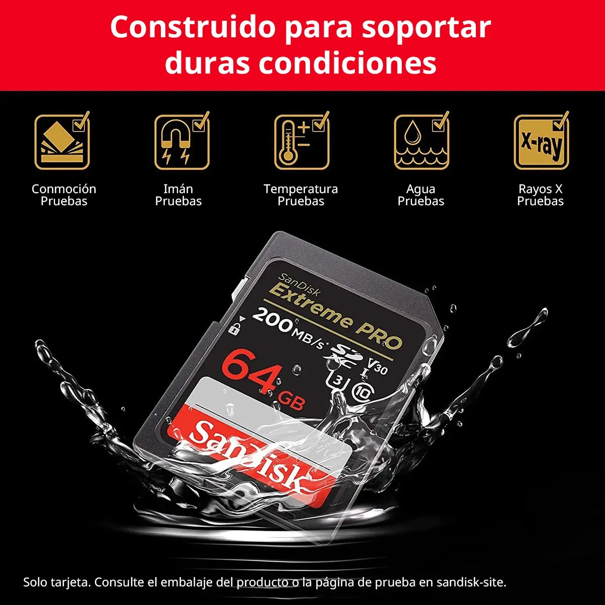 Tarjeta de memoria SanDisk Extreme Pro, 256 GB,  SDXC UHS-I.