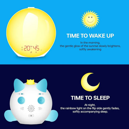 Reloj despertador con Sonidos de Ambiente y Luz