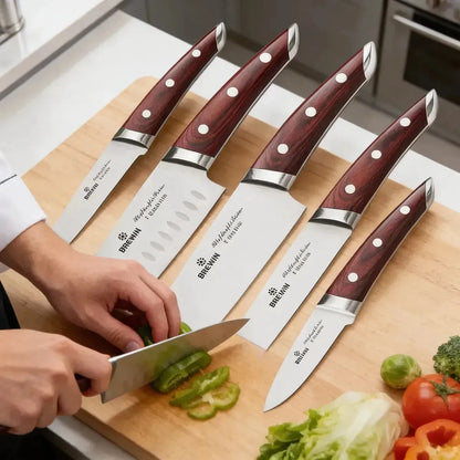 Juego de 5 cuchillos de chef japoneses, Brewin CHEFILOSOPHI