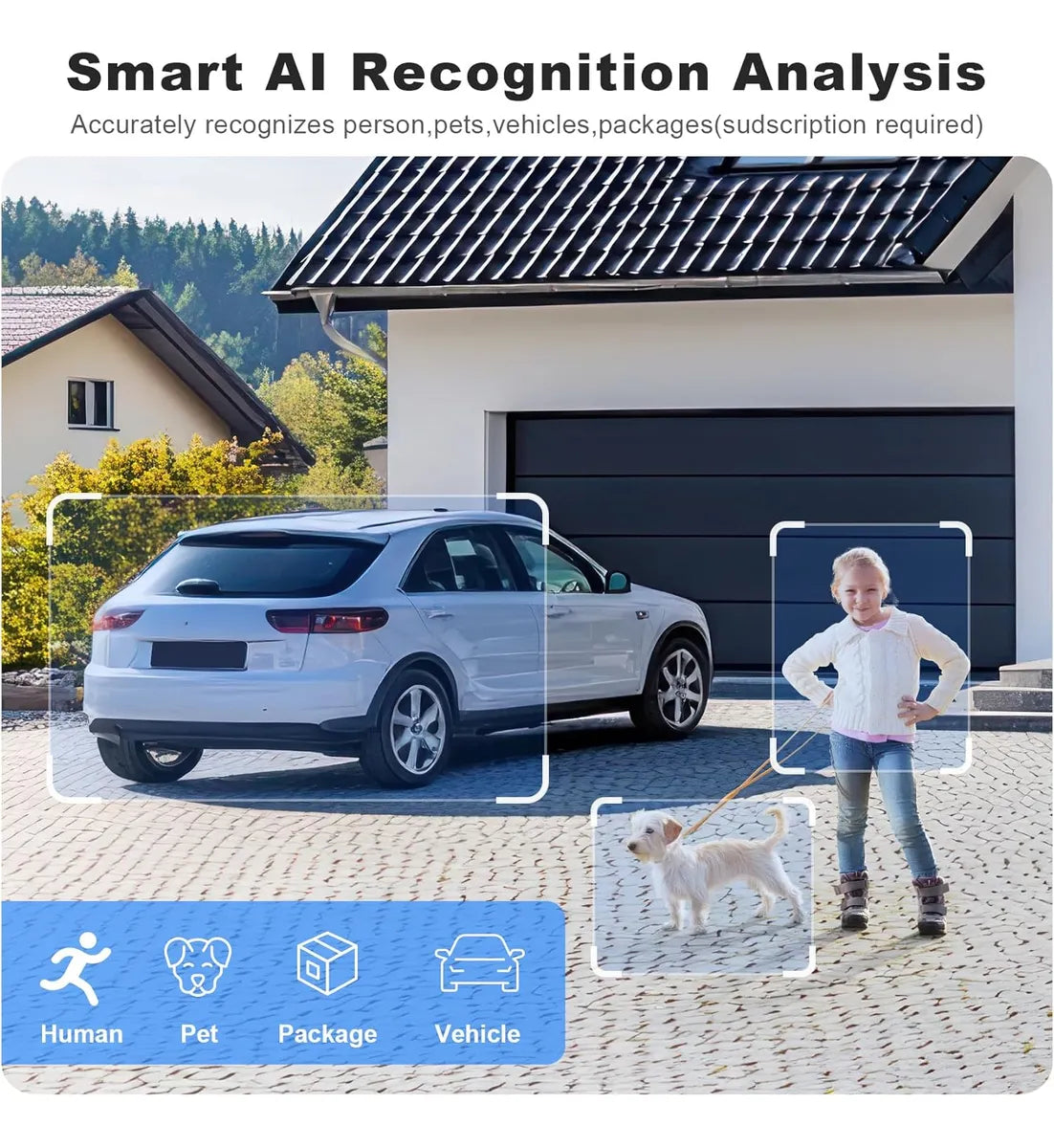 Cámara de seguridad solares inalámbricas para exteriores.(USADA)