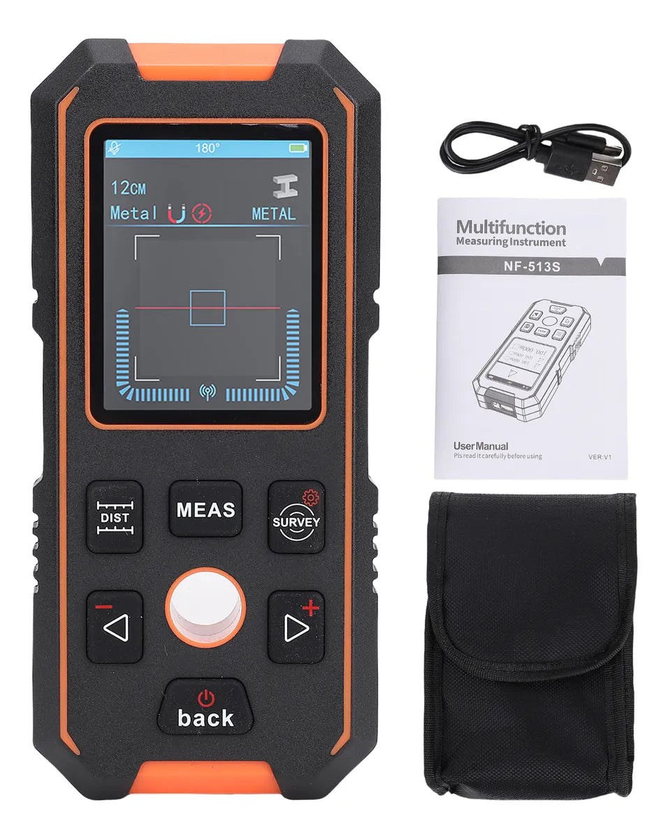 Medidor de distancia y escáner de pared digital